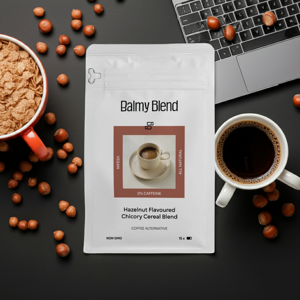 Hazelnut flavoured chicory cereal blend 180g